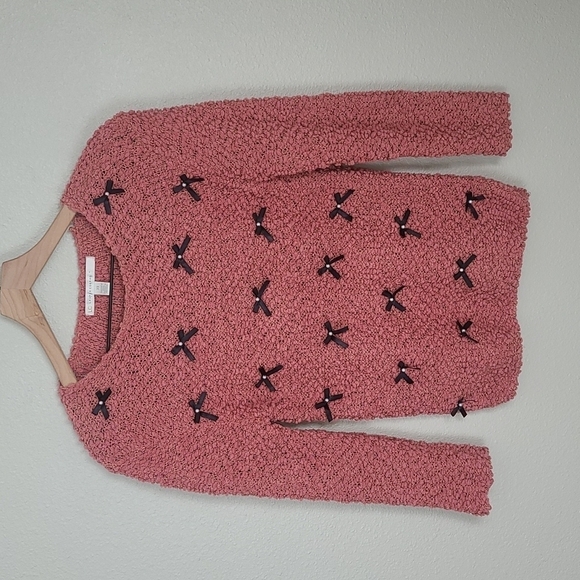 LC Lauren Conrad Bow Longsleeve Sweater Size XS - Picture 1 of 8